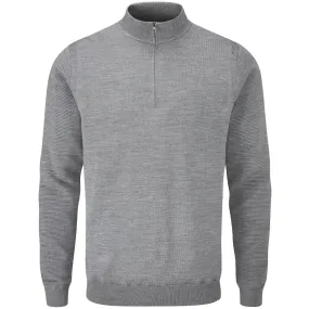 Ping Croy 1/2 Zip Pullover - French Grey Marl