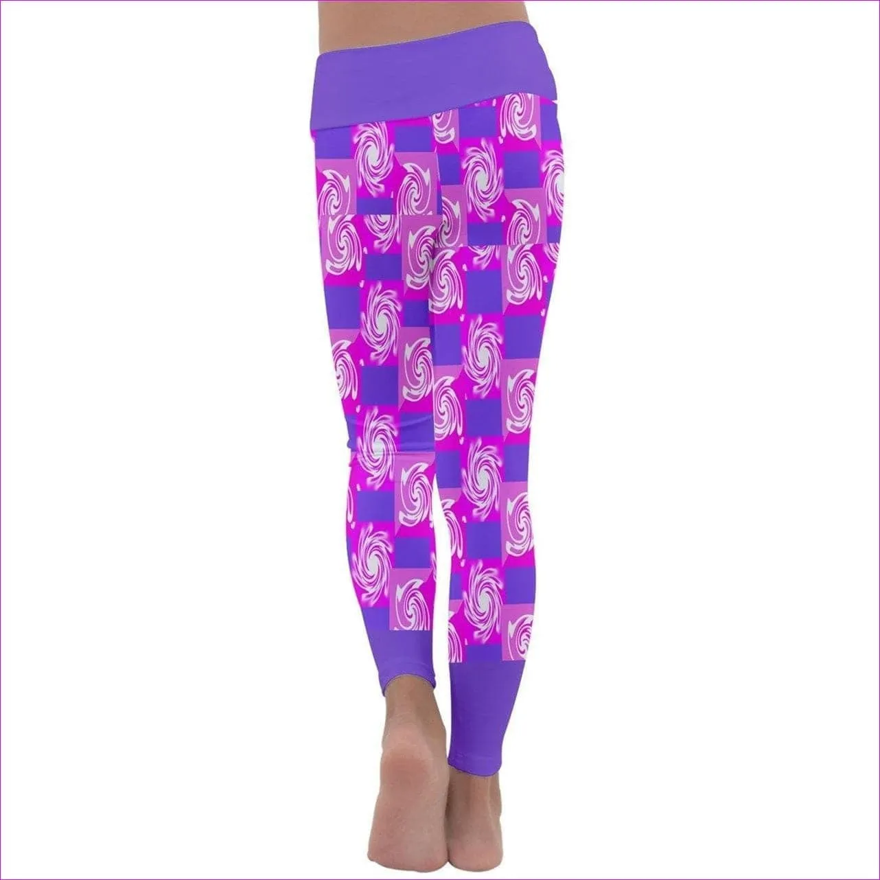 Pink Whirlwind Kids Lightweight Velour Leggings