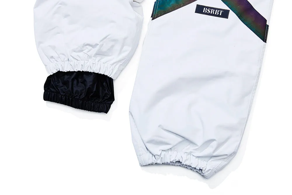 POT-X RAINBOW REFLECTIVE JOGGER PANTS WHITE