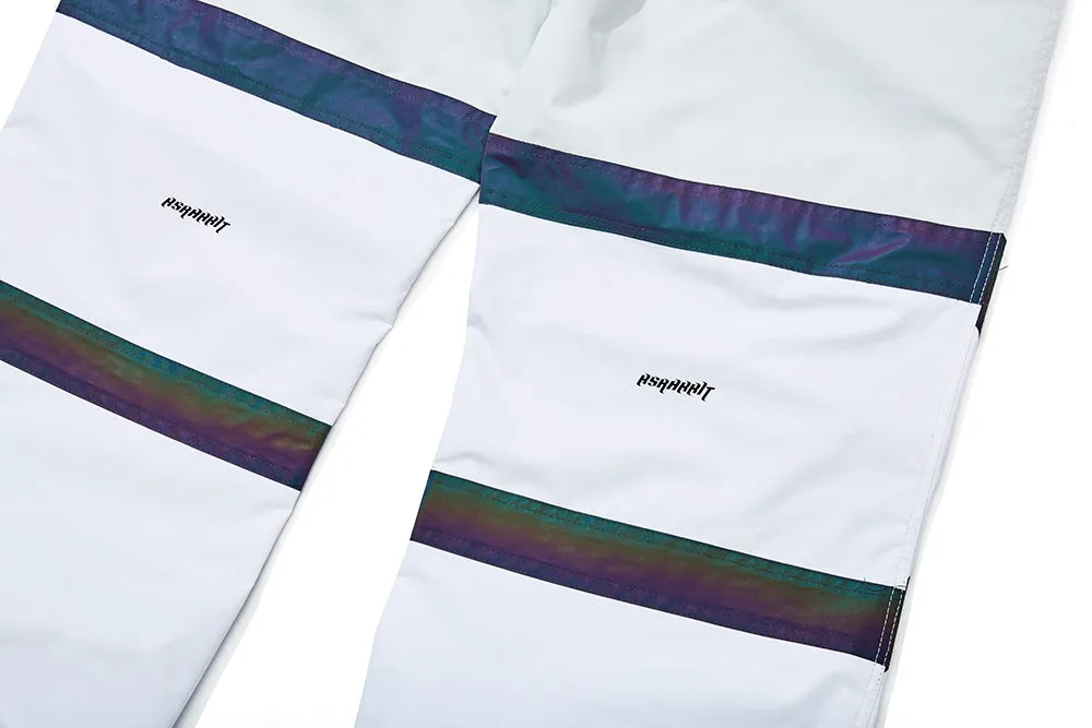 POT-X RAINBOW REFLECTIVE JOGGER PANTS WHITE