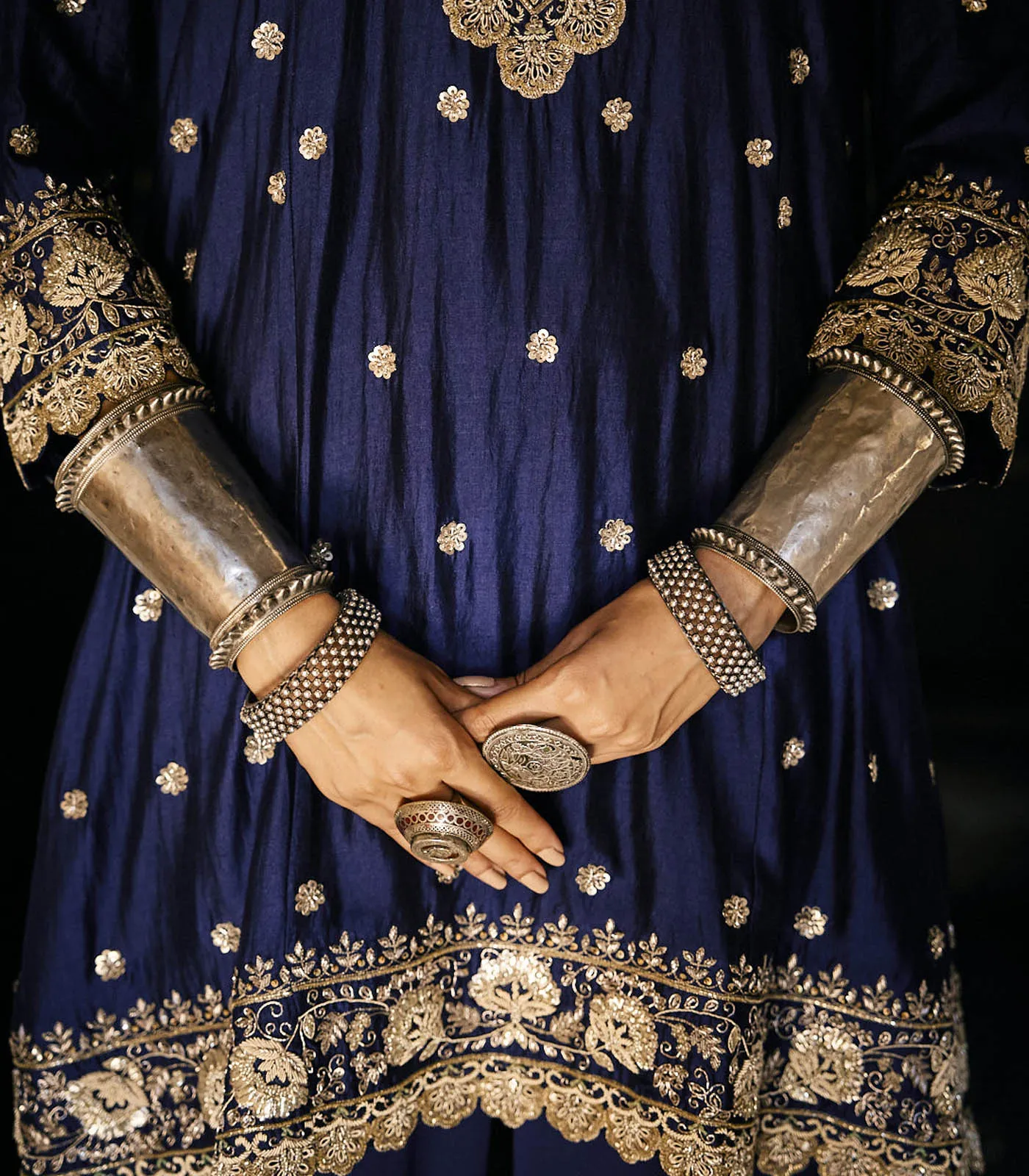 Purple Sharara Set