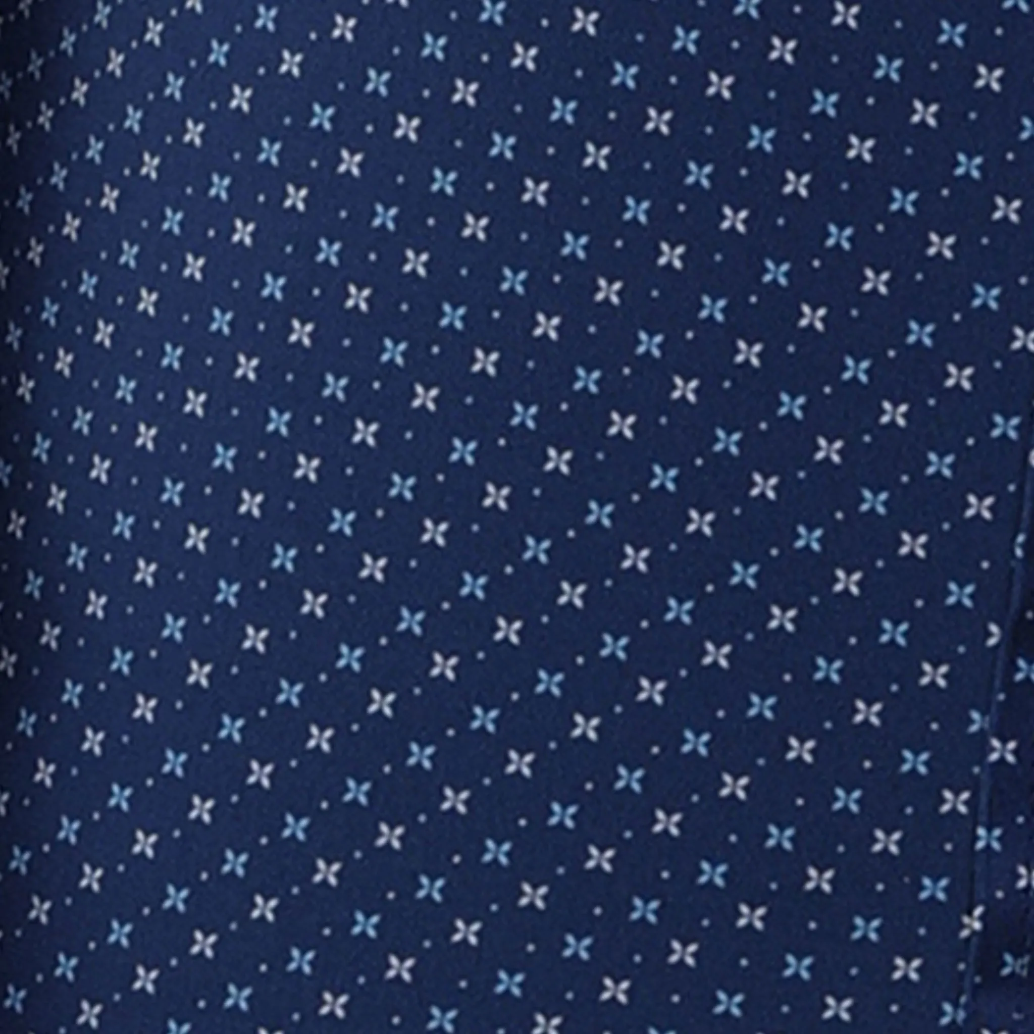 Quattro Flex Dress Shirt with Semi-Spread Collar Polo Los Cabos Blue Star