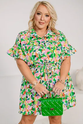 Ray Of Sunshine Printed Romper | Curvy