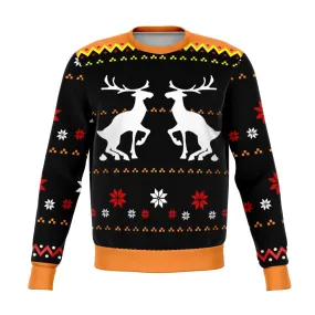 Reindeer Nature Call Funny Ugly Christmas Sweater