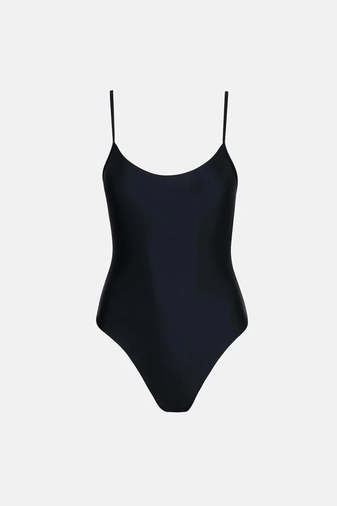 Rhythm Classic Minimal One Piece Swimsuit - Black