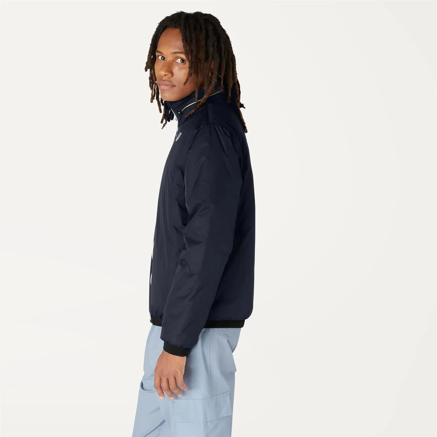 Sam Orsetto - Unisex Sherpa Lined Waterproof Jacket in Blue Depht