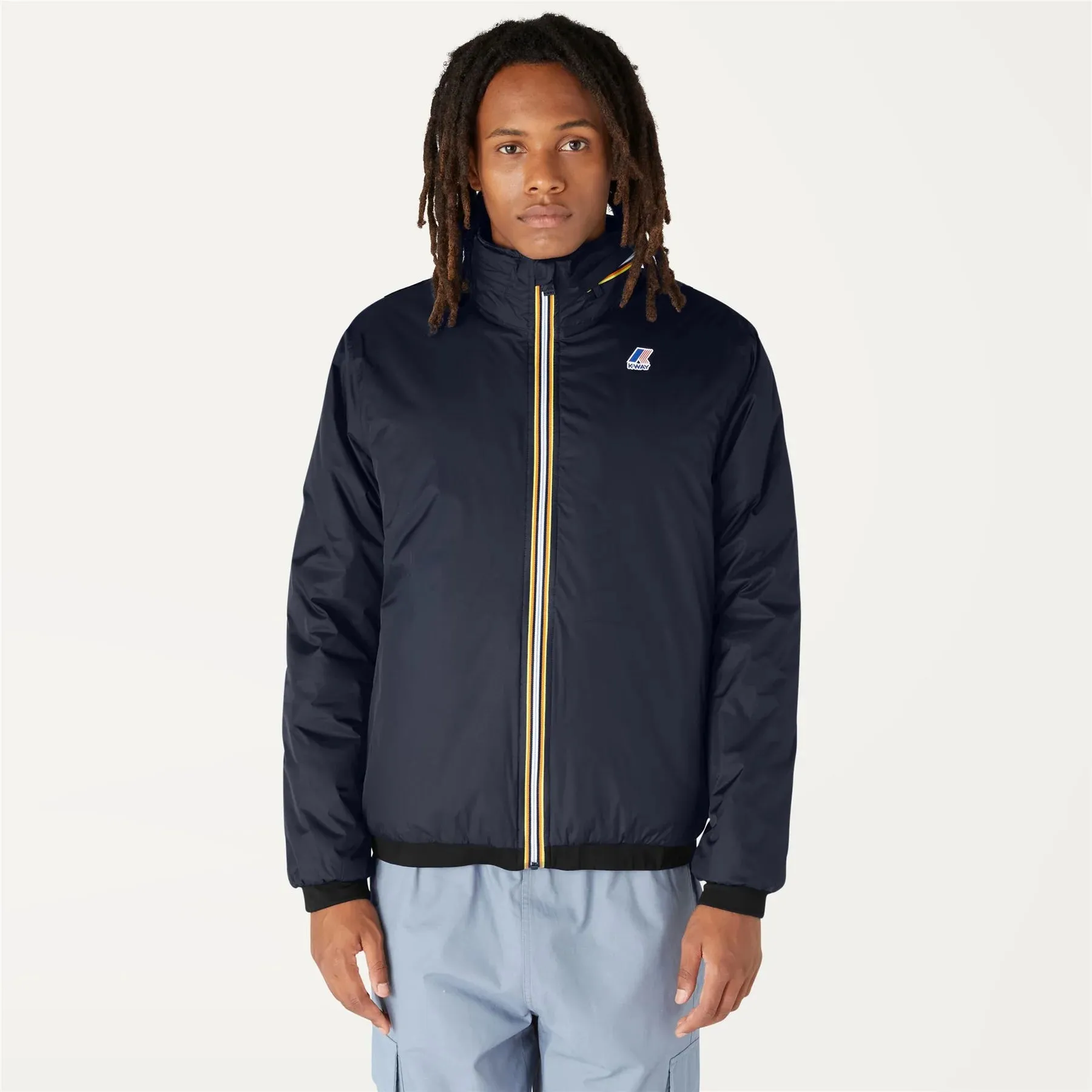 Sam Orsetto - Unisex Sherpa Lined Waterproof Jacket in Blue Depht