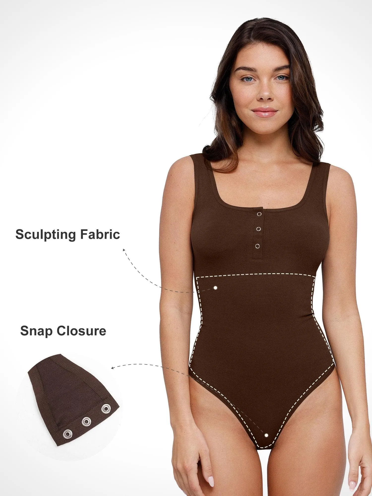 Shapewear Seamless Modal Smoothing Thong Bodysuits