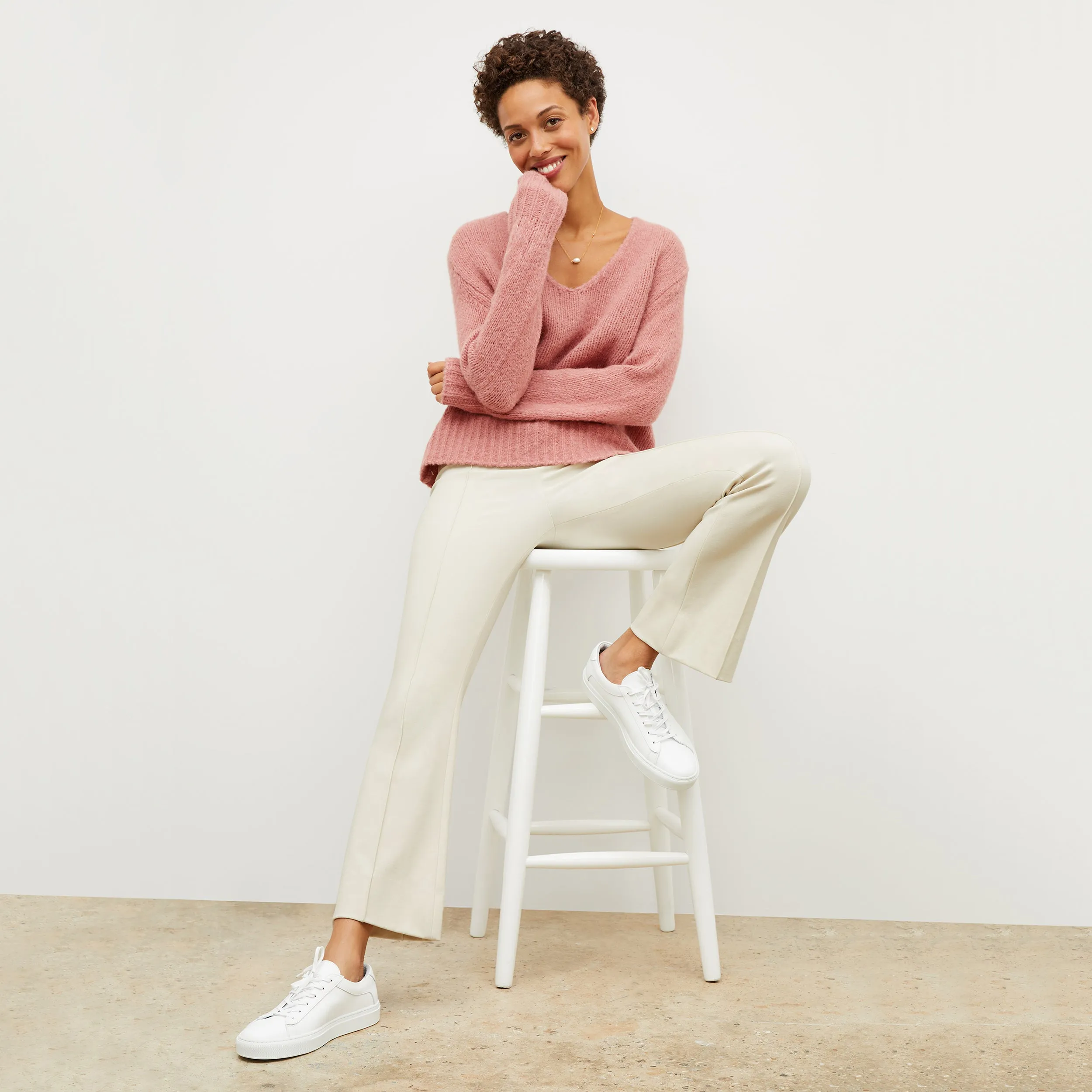 Shiloh Pant - Washable Ponte :: Pearl