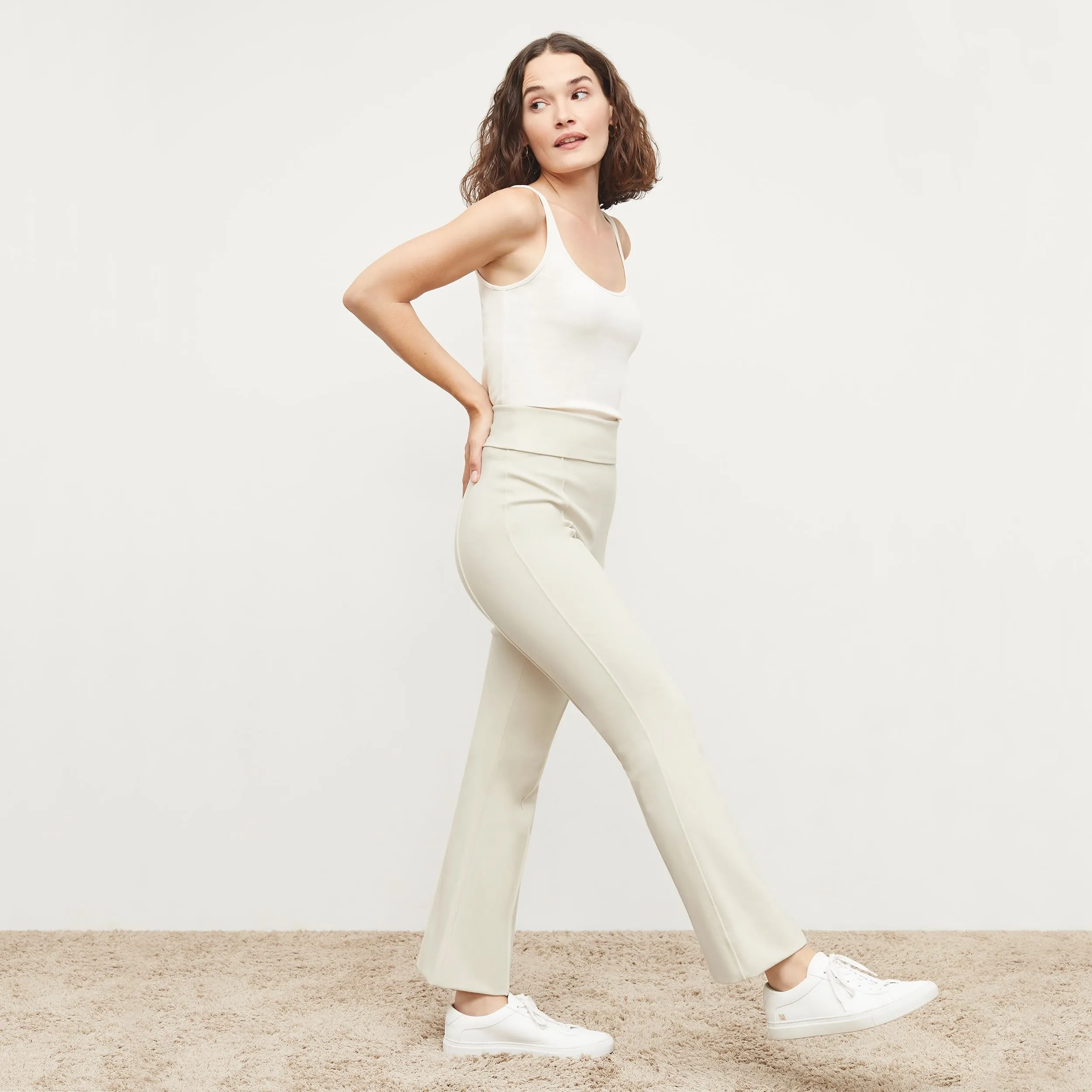 Shiloh Pant - Washable Ponte :: Pearl