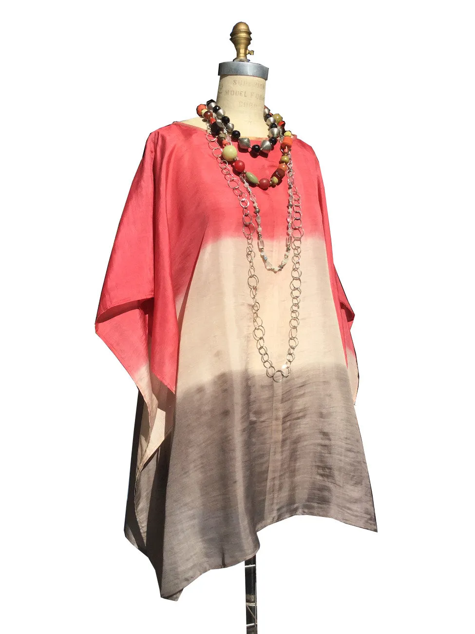 Silk Caftan Almost Famous Collection - Desert Rose