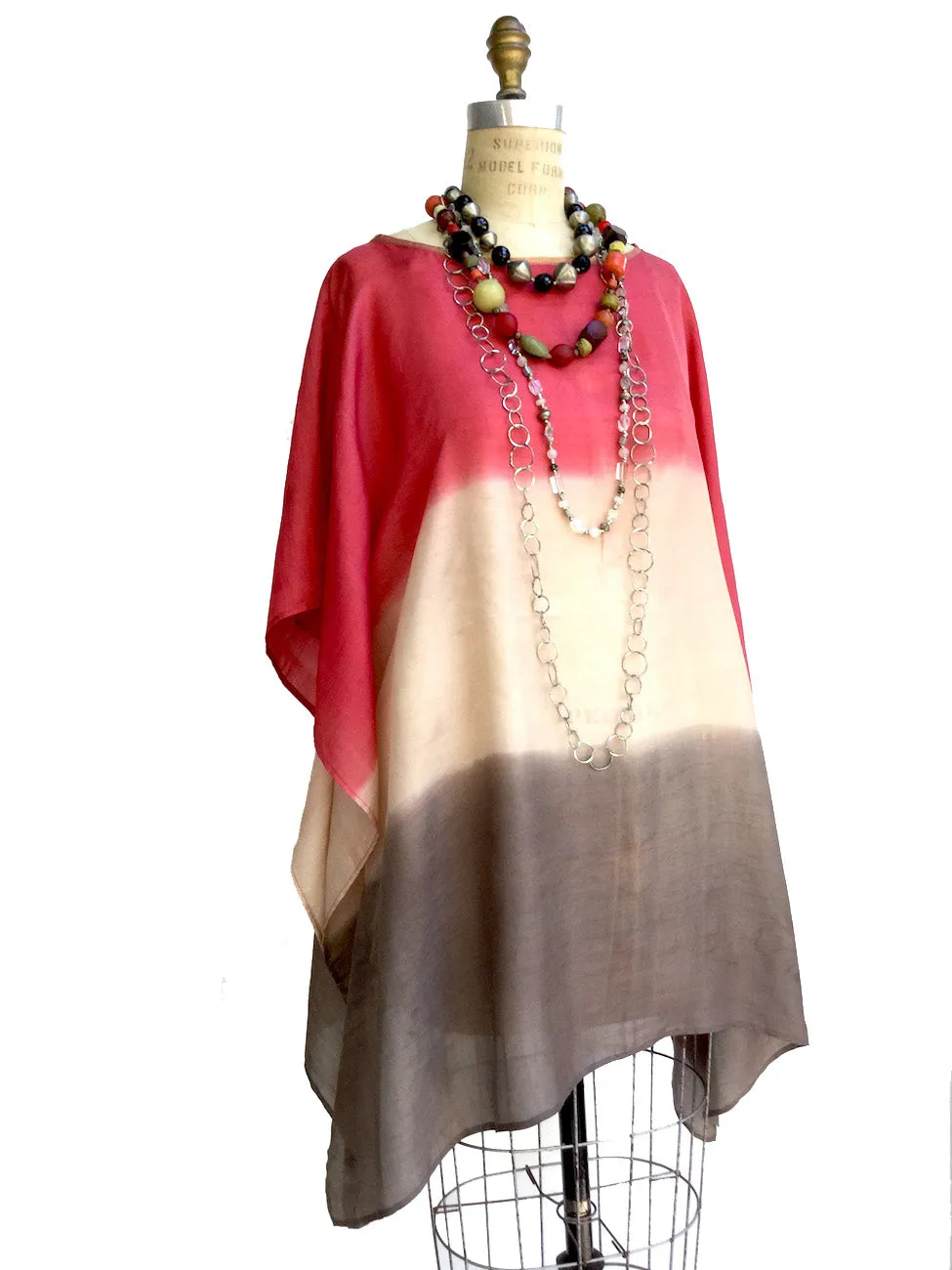 Silk Caftan Almost Famous Collection - Desert Rose