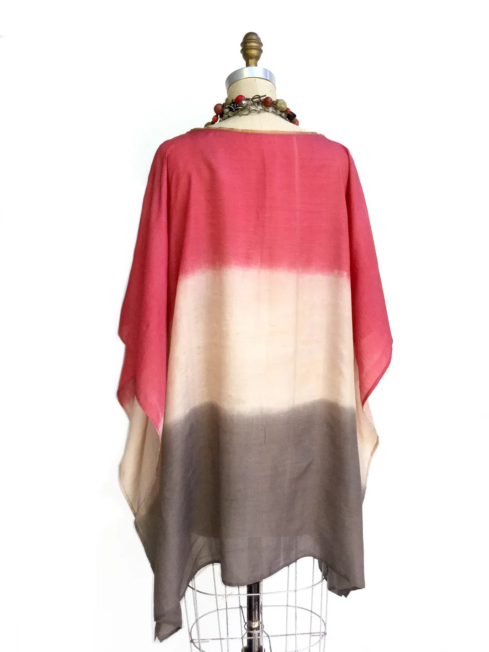 Silk Caftan Almost Famous Collection - Desert Rose