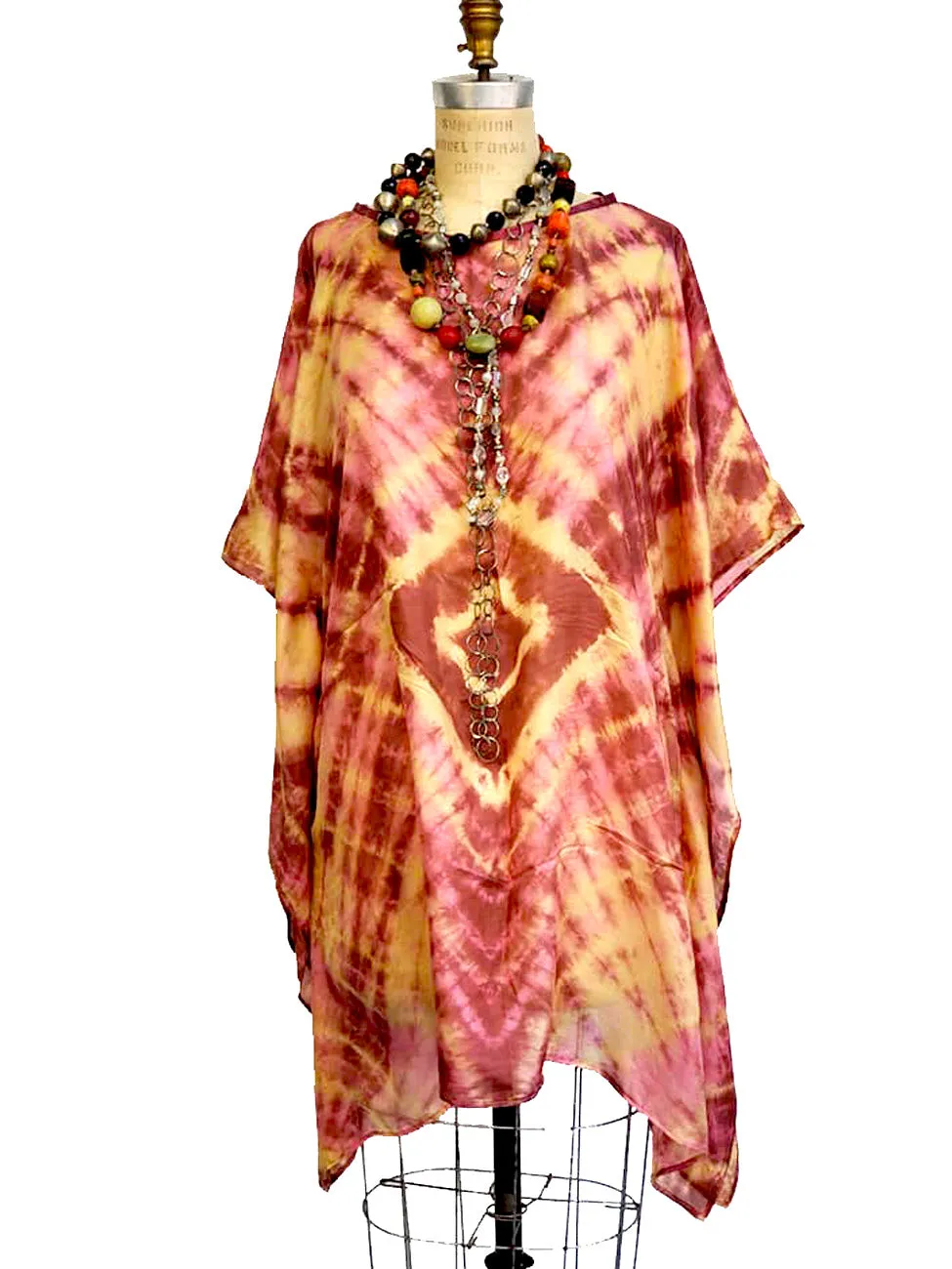 Silk Caftan Almost Famous Collection - Diamonds and Rust