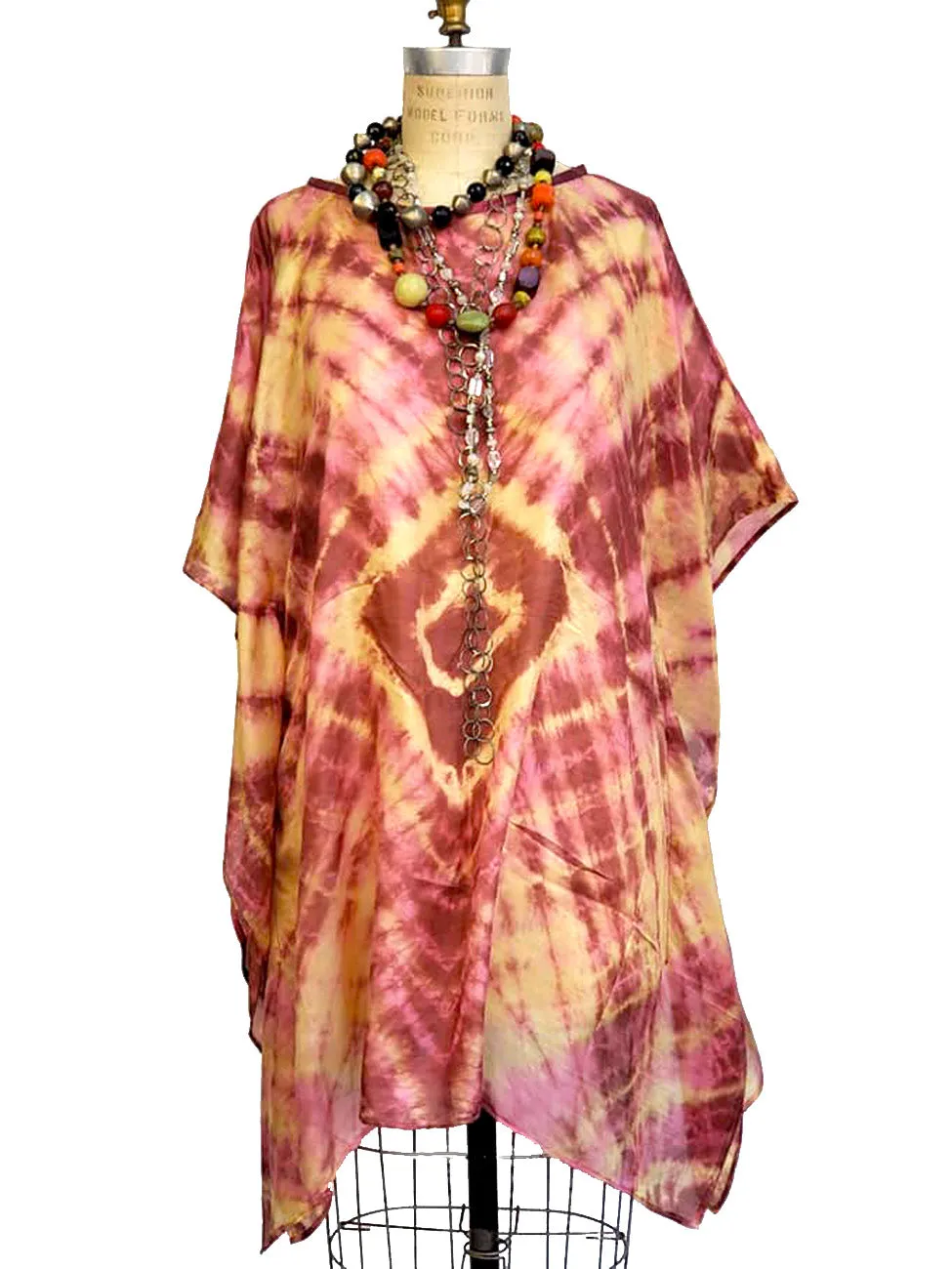 Silk Caftan Almost Famous Collection - Diamonds and Rust