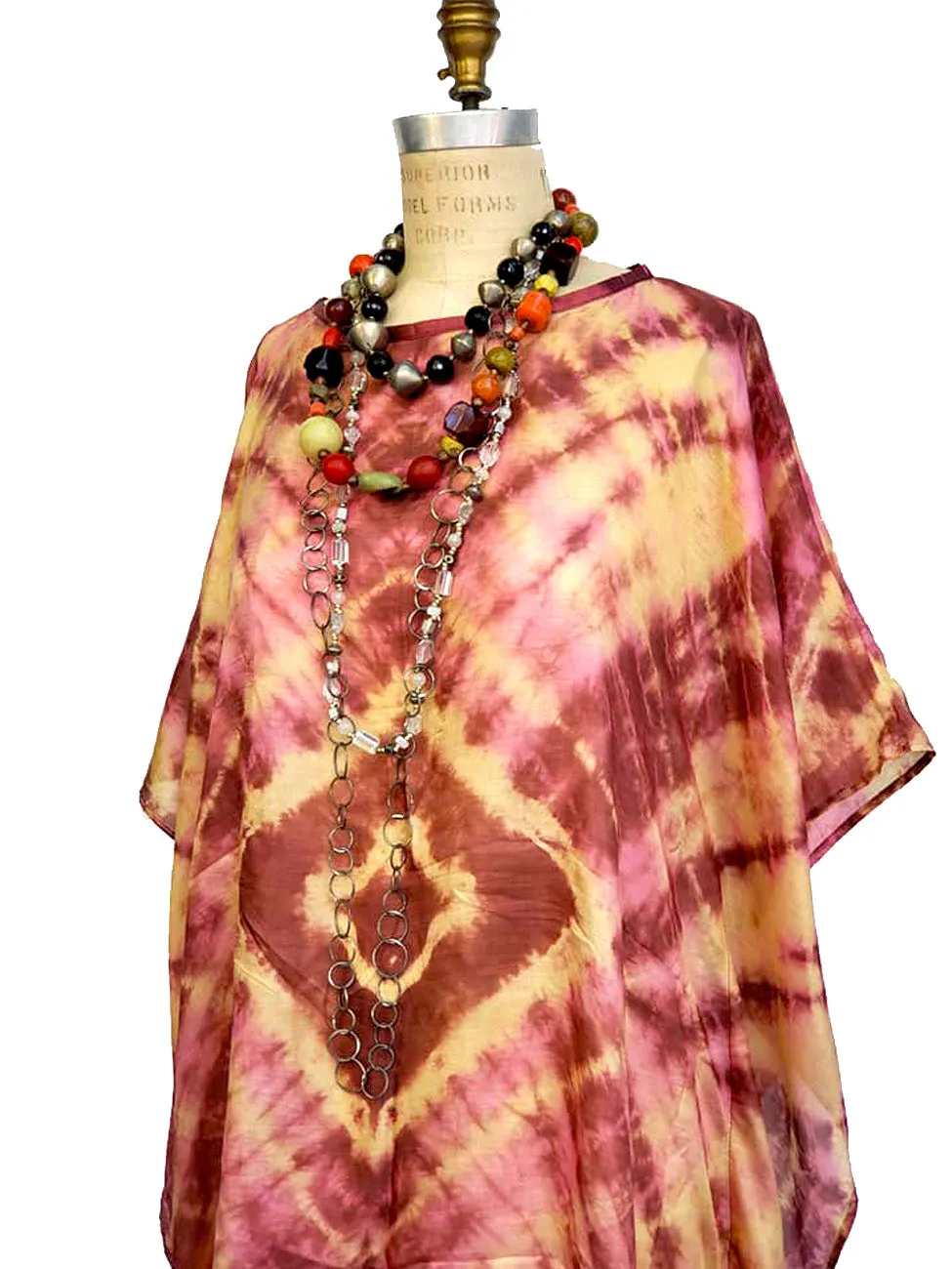 Silk Caftan Almost Famous Collection - Diamonds and Rust