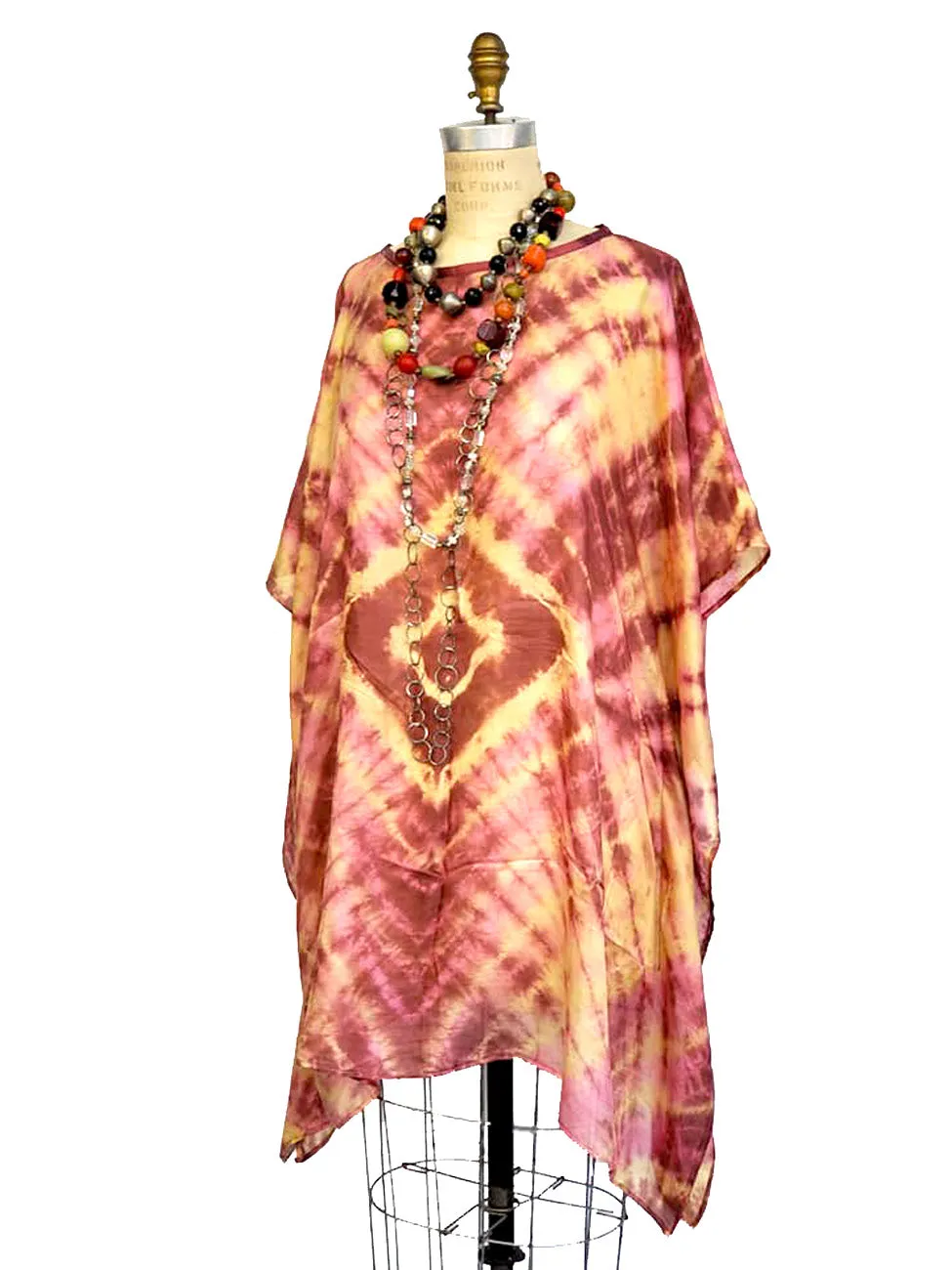 Silk Caftan Almost Famous Collection - Diamonds and Rust