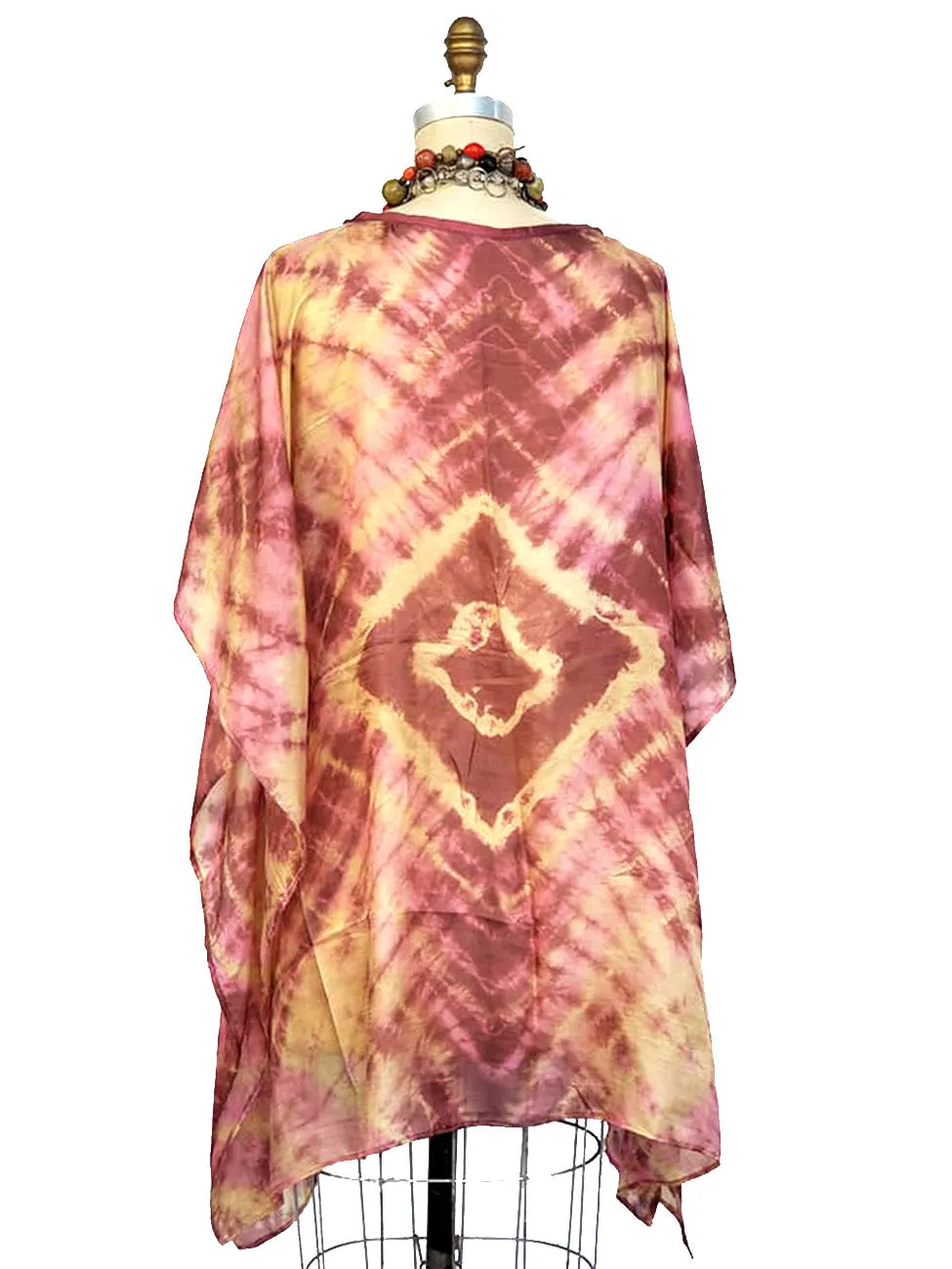 Silk Caftan Almost Famous Collection - Diamonds and Rust