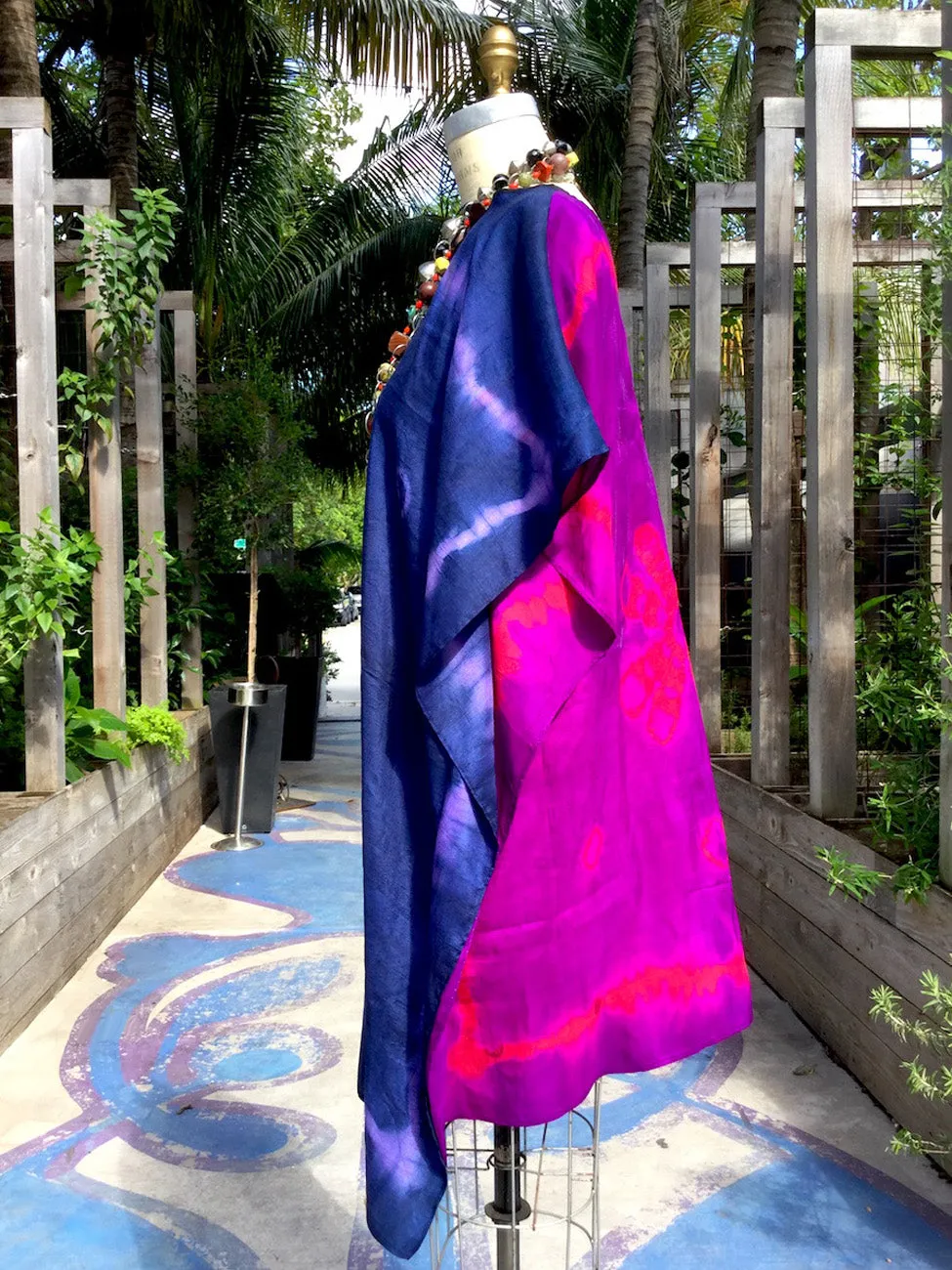 Silk Caftan Almost Famous Collection - Purple Rain