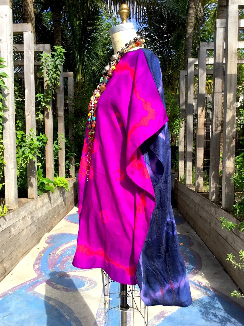 Silk Caftan Almost Famous Collection - Purple Rain