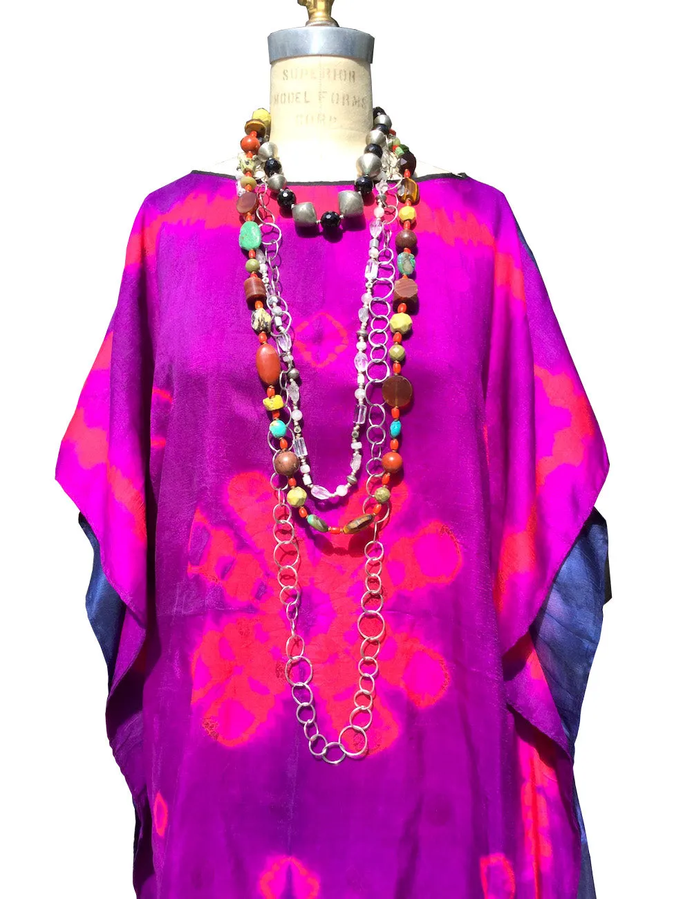 Silk Caftan Almost Famous Collection - Purple Rain