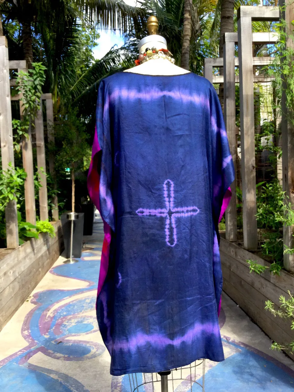 Silk Caftan Almost Famous Collection - Purple Rain