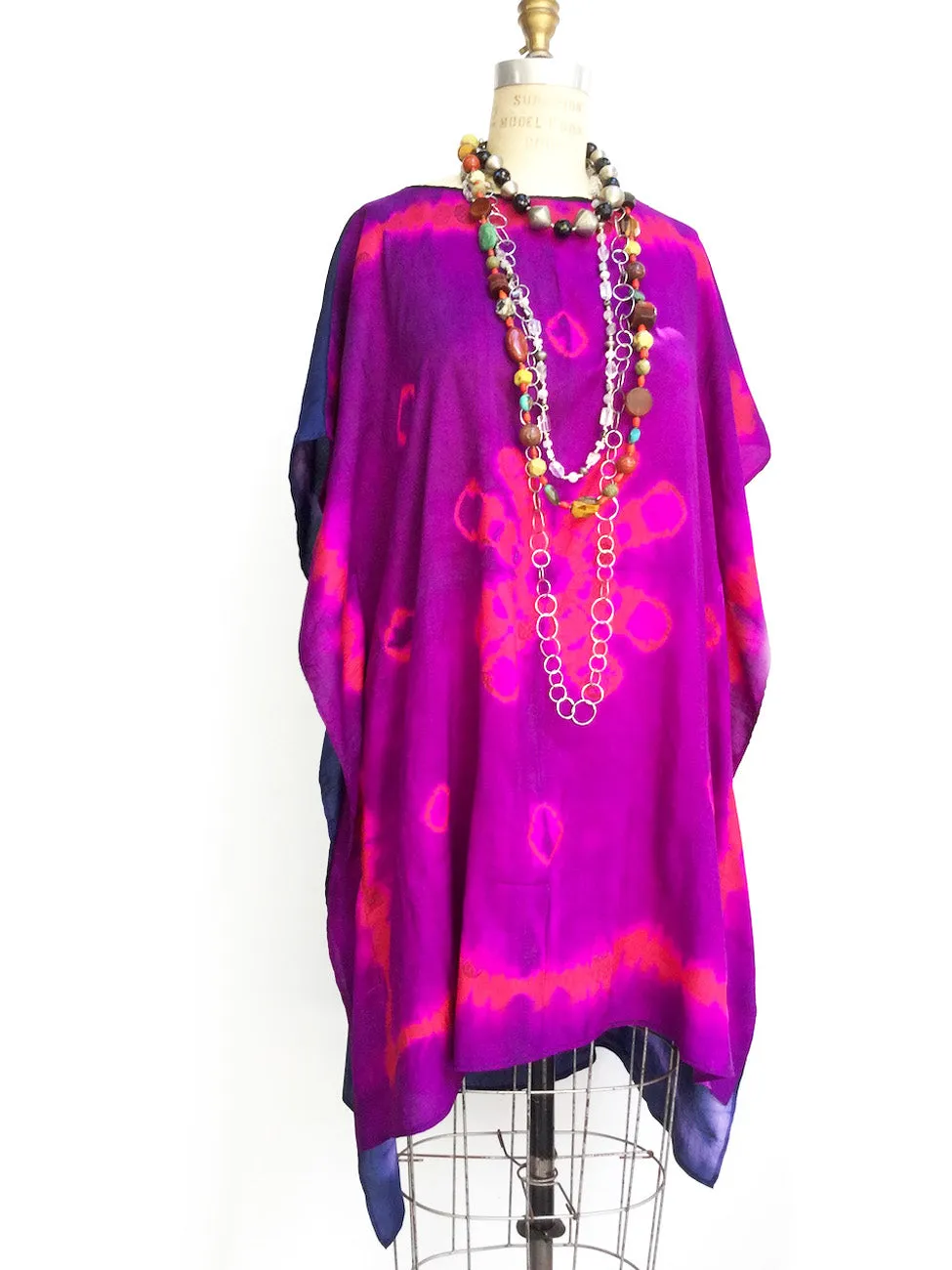 Silk Caftan Almost Famous Collection - Purple Rain