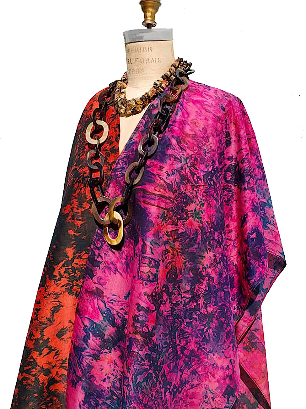 Silk Cape Almost Famous Collection - Magenta