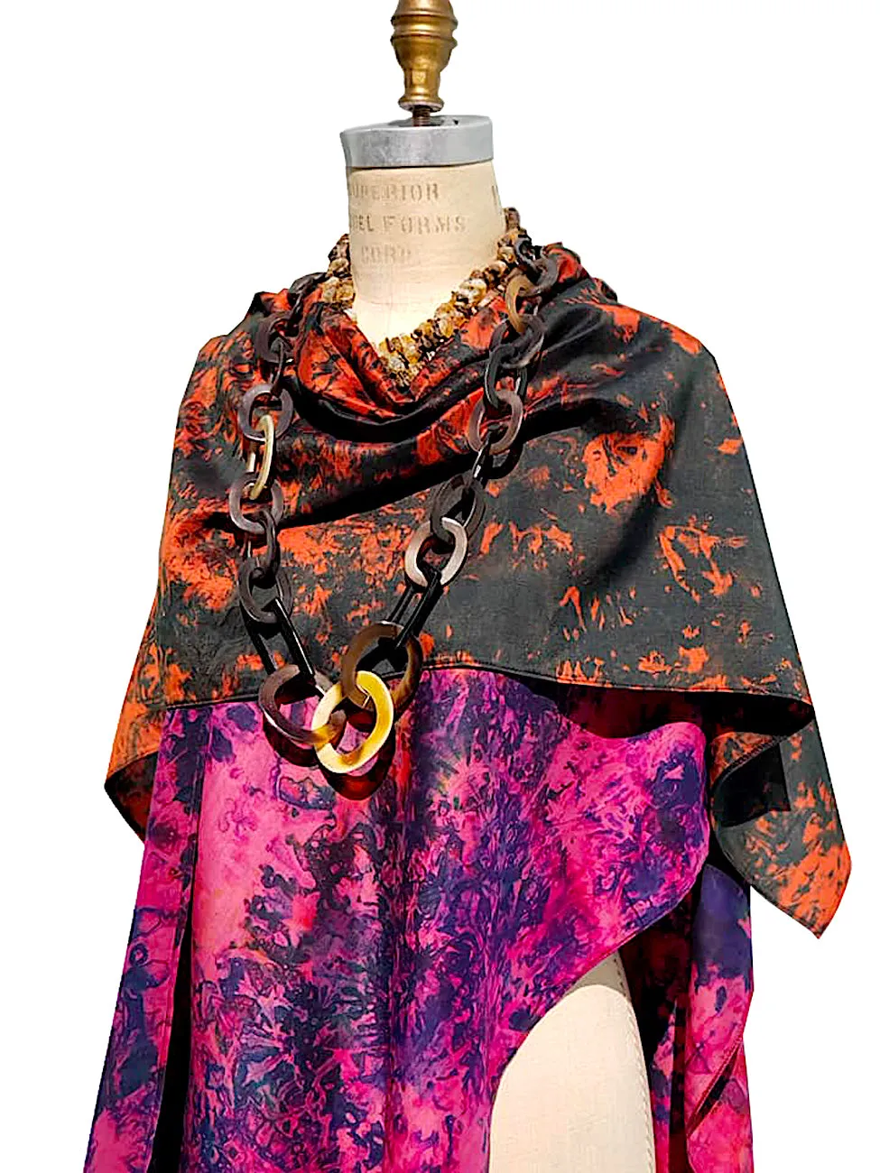 Silk Cape Almost Famous Collection - Magenta