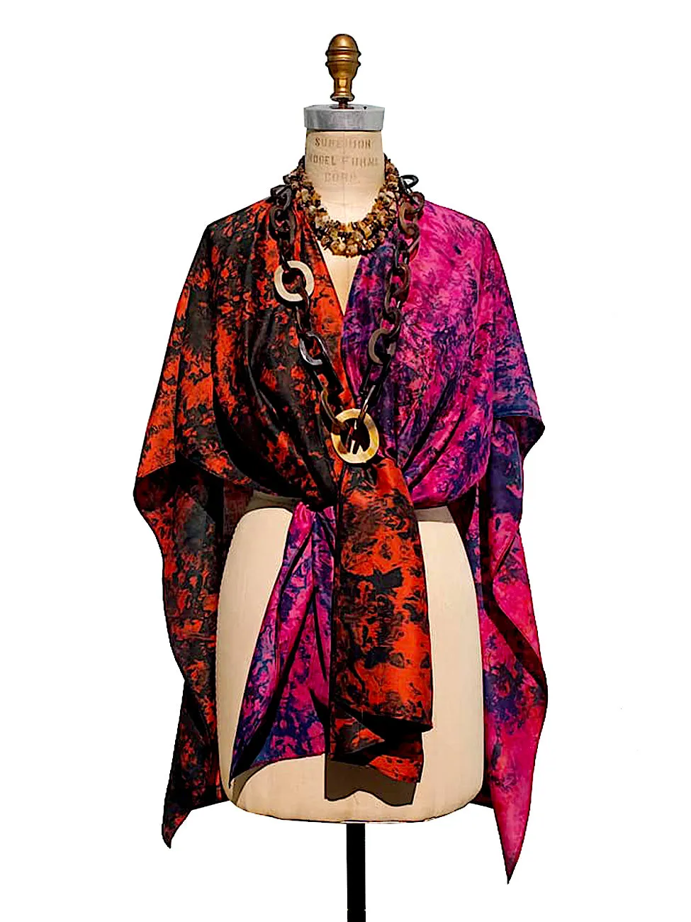 Silk Cape Almost Famous Collection - Magenta