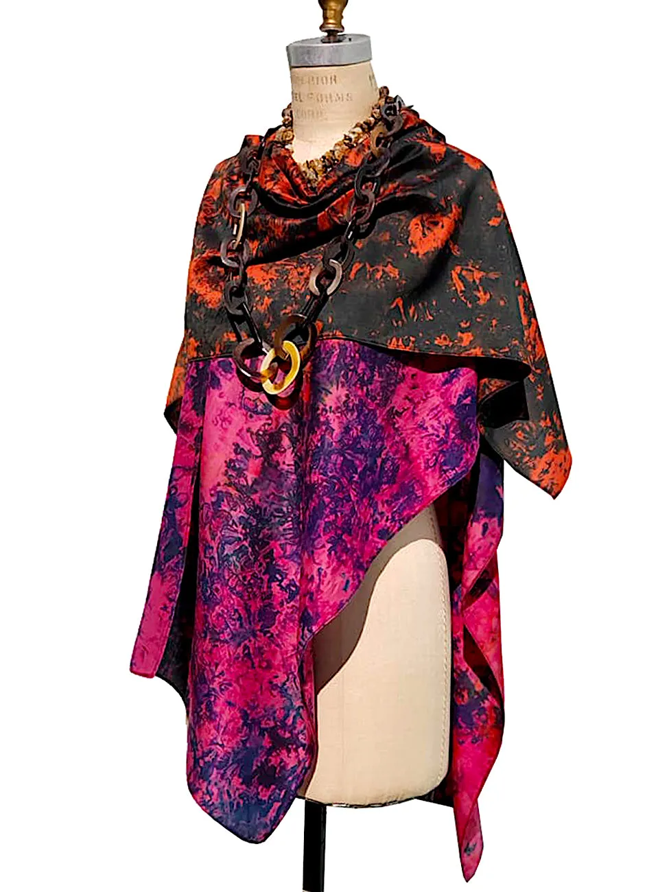 Silk Cape Almost Famous Collection - Magenta