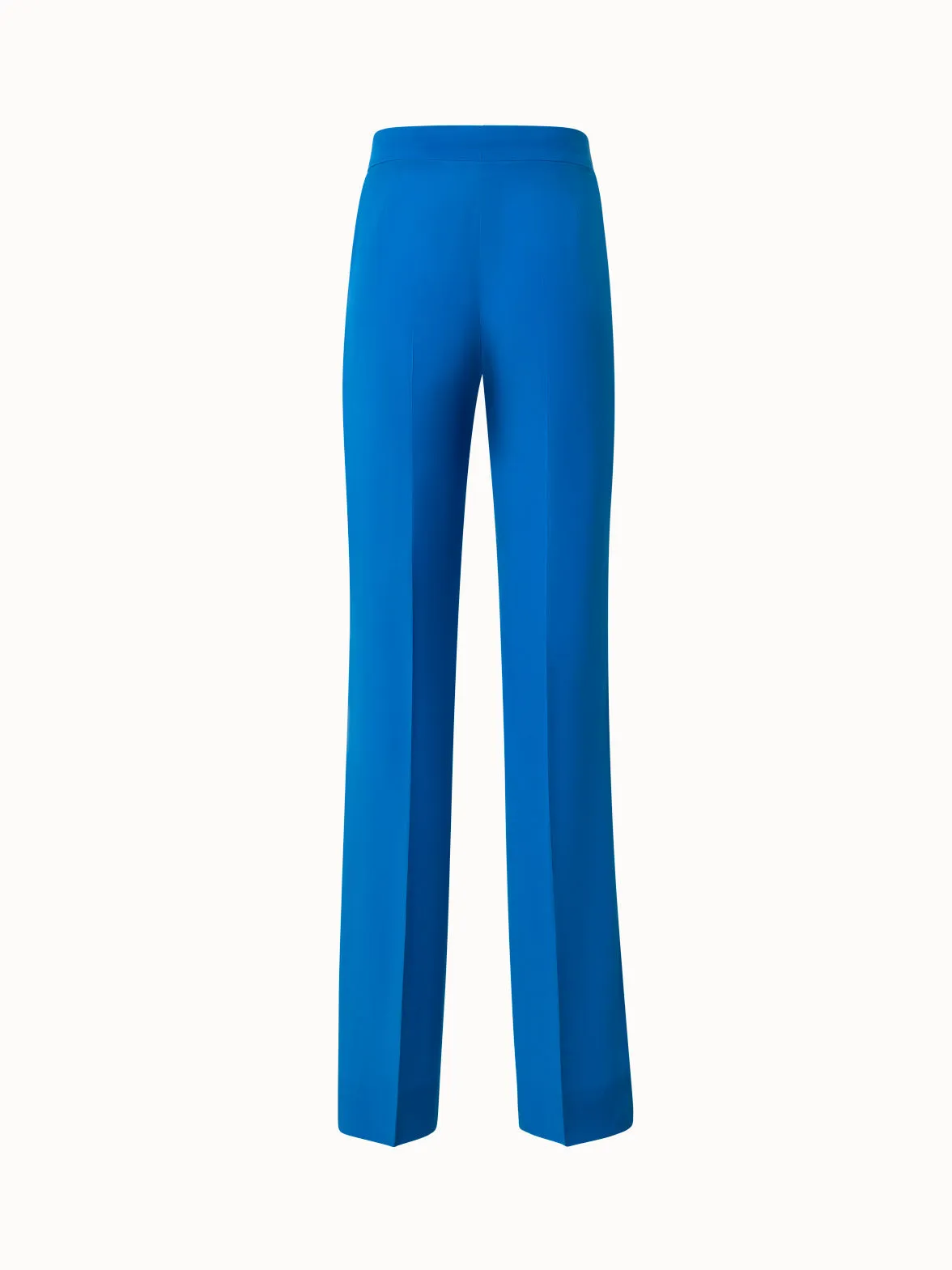 Silk Crêpe Straight Pants