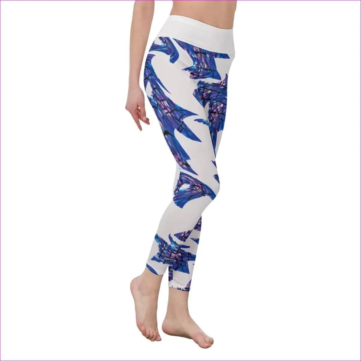 Skewed Women's High Waist Leggings | Side Stitch Closure