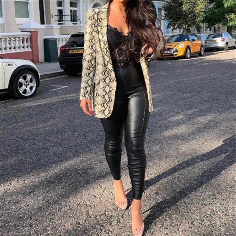 Snakeskin Blazer Jacket