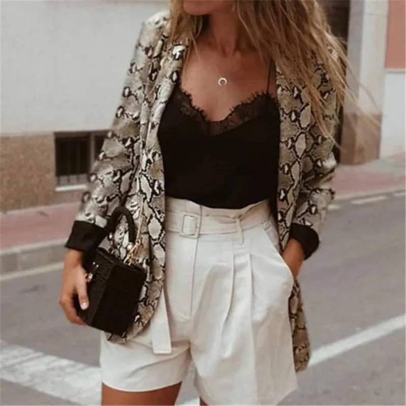 Snakeskin Blazer Jacket