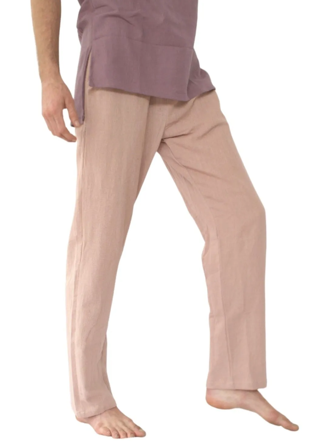 Soft Pink Unisex Organic Cotton Free Size Trousers