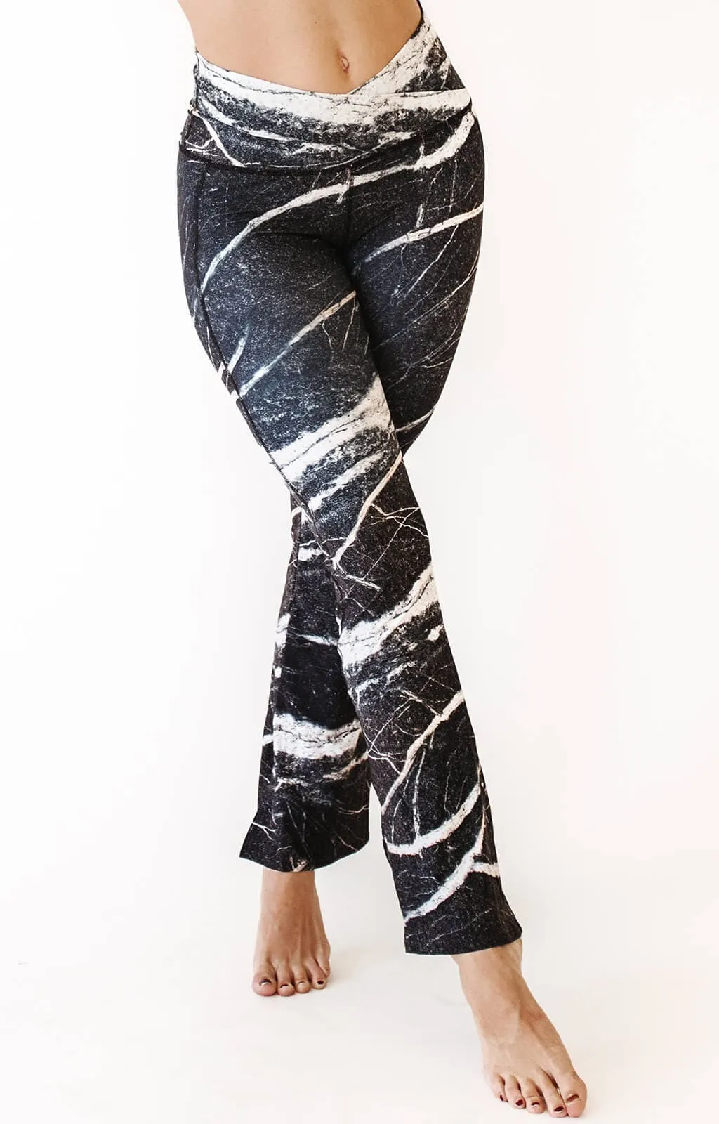 Split Flare Pant In River Rock