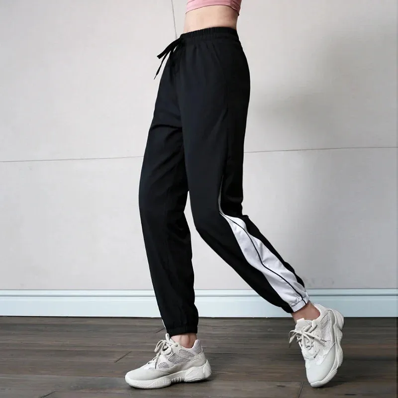 Straight Leg Athletic Drawstring Sweatpant with Tie Waist