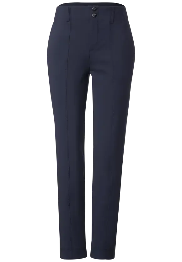 Street One Smart Chino Trouser in Black or Navy 376962