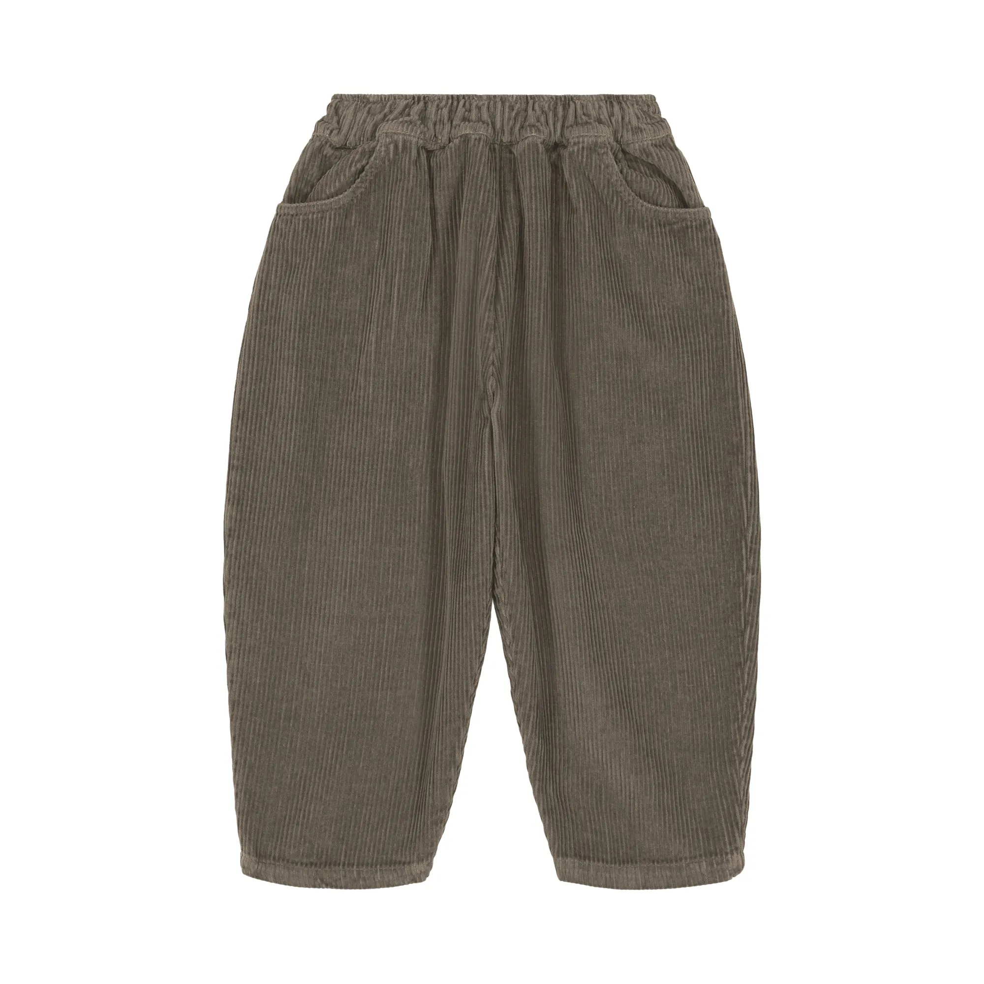 [STUDIO BOHEME] CORDUROY CARROT PANTS / TURTLE GREEN