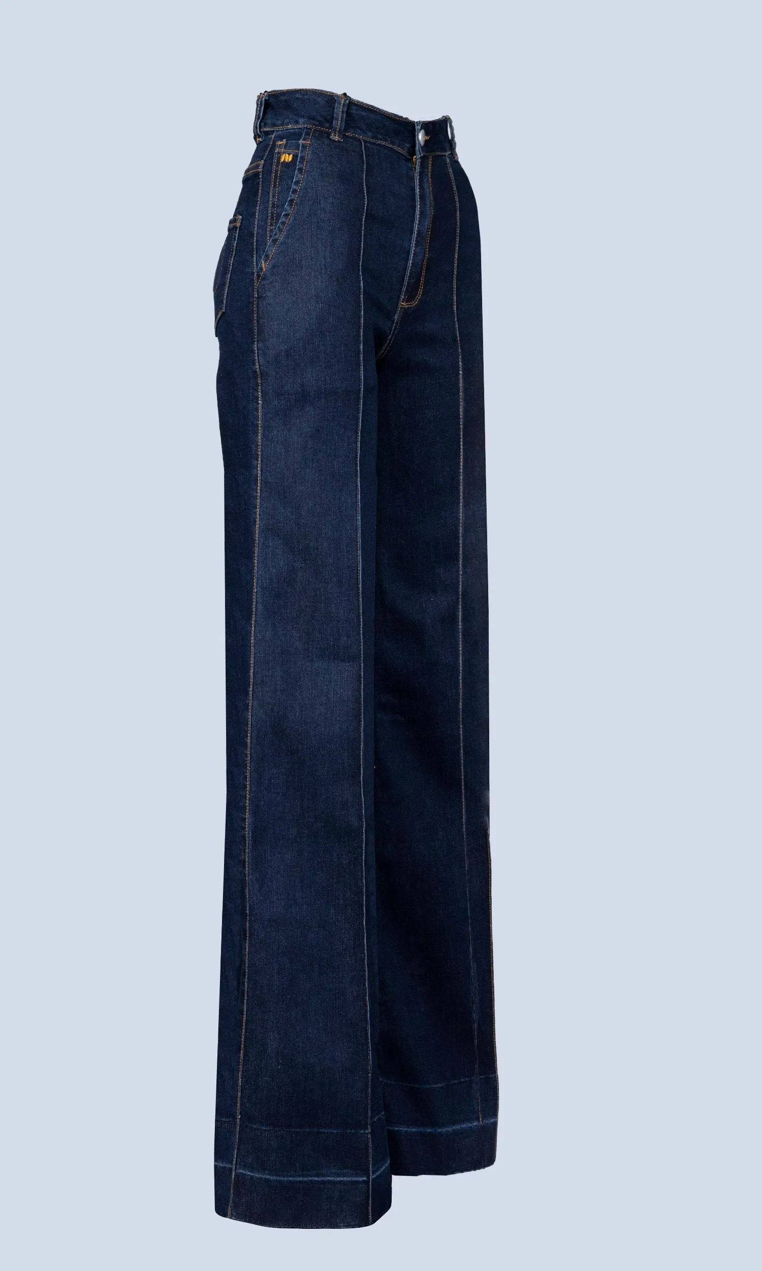 The Beyond Wide Leg Jeans - Dark Wash