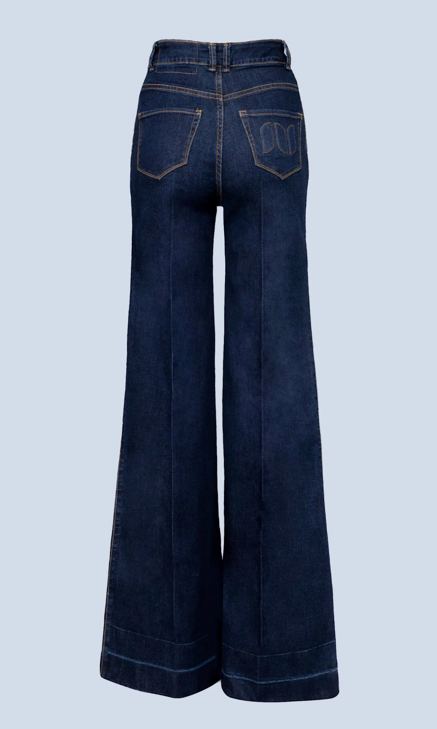 The Beyond Wide Leg Jeans - Dark Wash