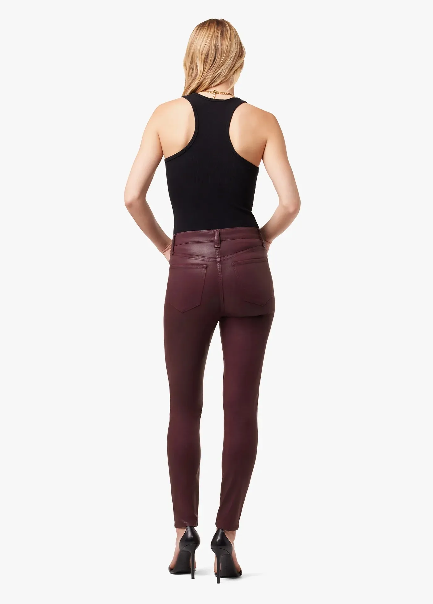 The Charlie High Rise Skinny Ankle - Vineyard