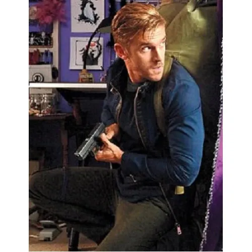 The Guest Dan Stevens (David) Black & Blue Jacket