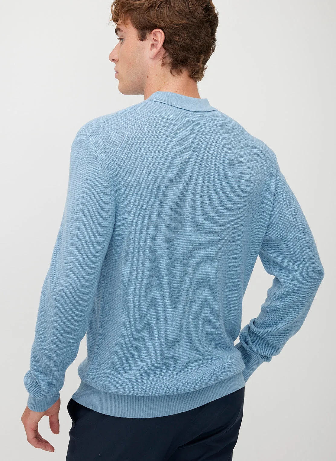 Timeless Merino Polo Sweater