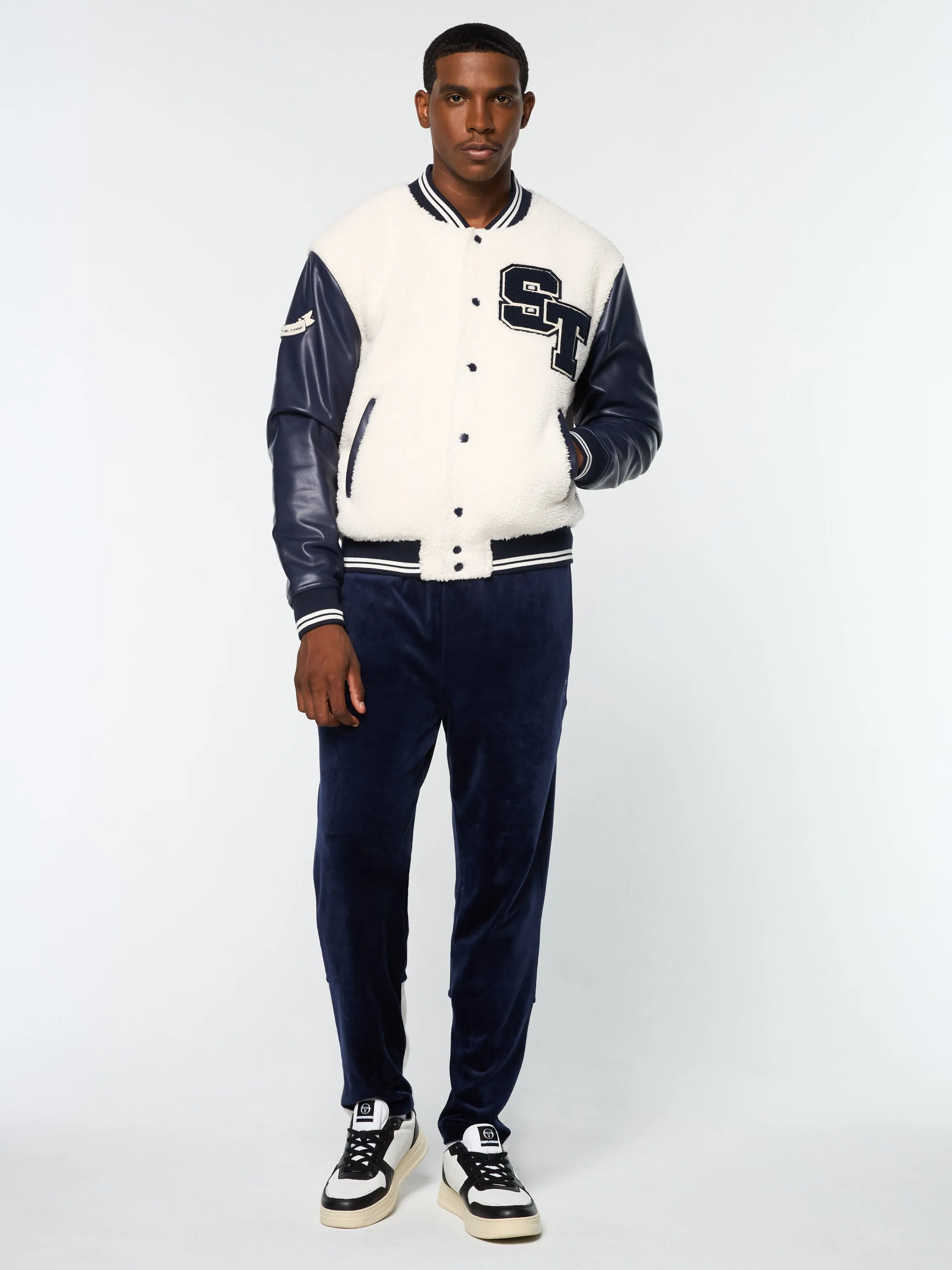 Toppa Varsity Bomber- Gardenia