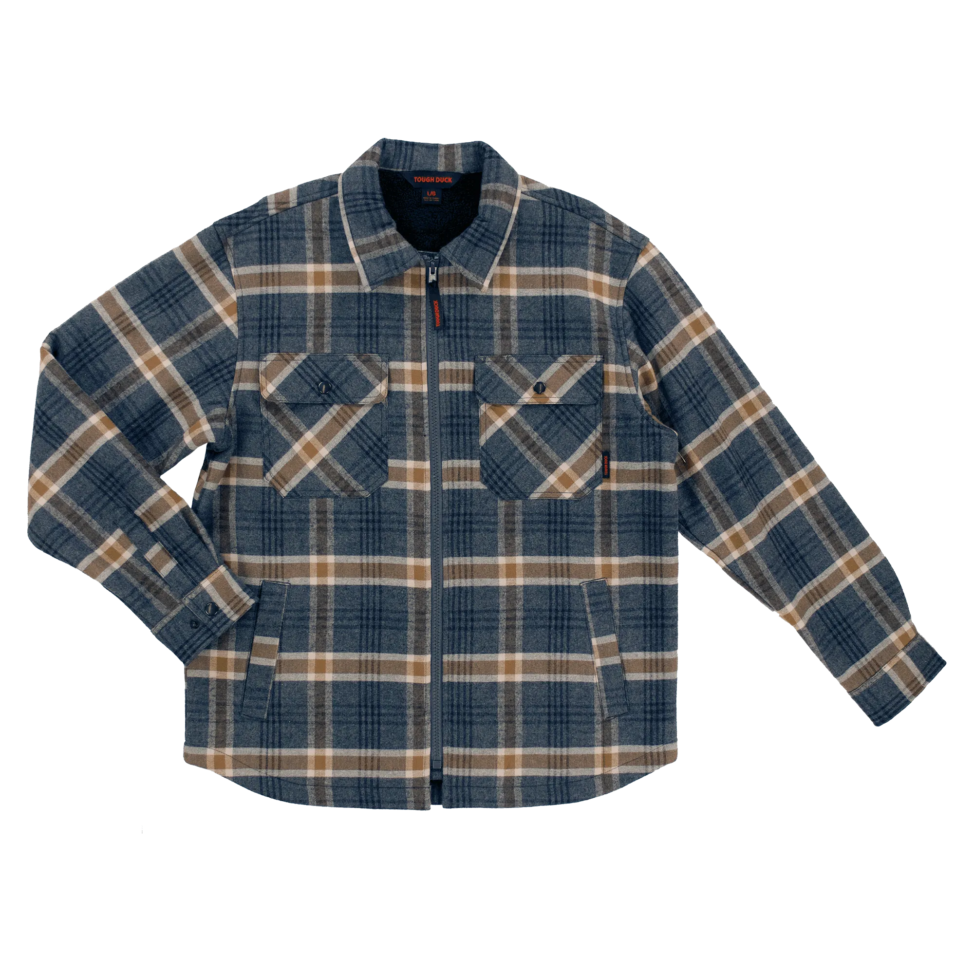 Tough Duck Men's Plaid Zip-Up Jacket