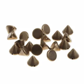 Trimits Brass Cone Sew-On Studs - 7mm (Pack of 50)