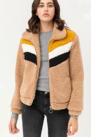 Vintage Sherpa Bomber Coat