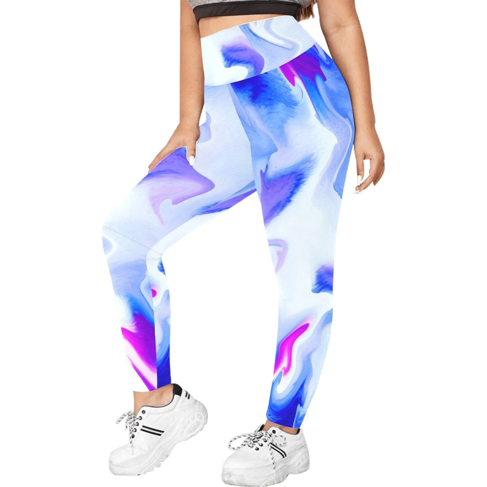 Water Color High Waisted Leggings